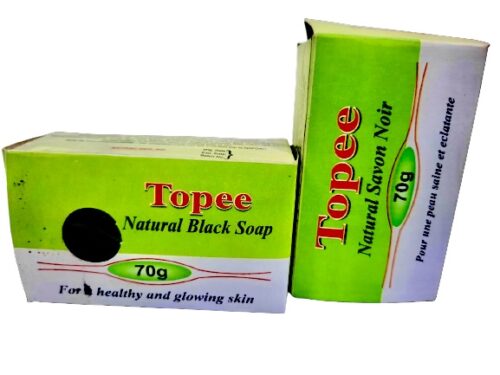 Topee Natural Soap -  Big Carton (24 pieces of black bar soap)