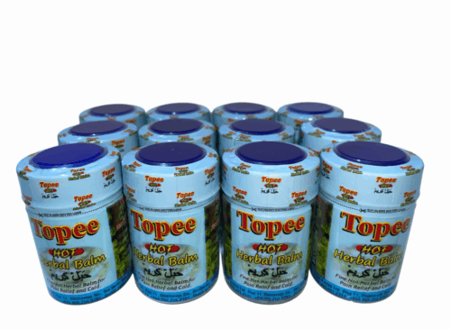 Topee Herbal Hot Balm – Small Carton (Pack of 12 Pieces)
